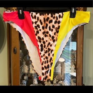 Shein Leopard Color Block Bikini Bottom
